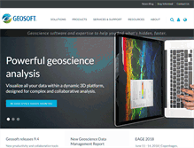 Tablet Screenshot of geosoft.com
